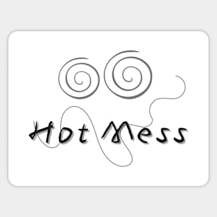 Hot Mess Face Sticker